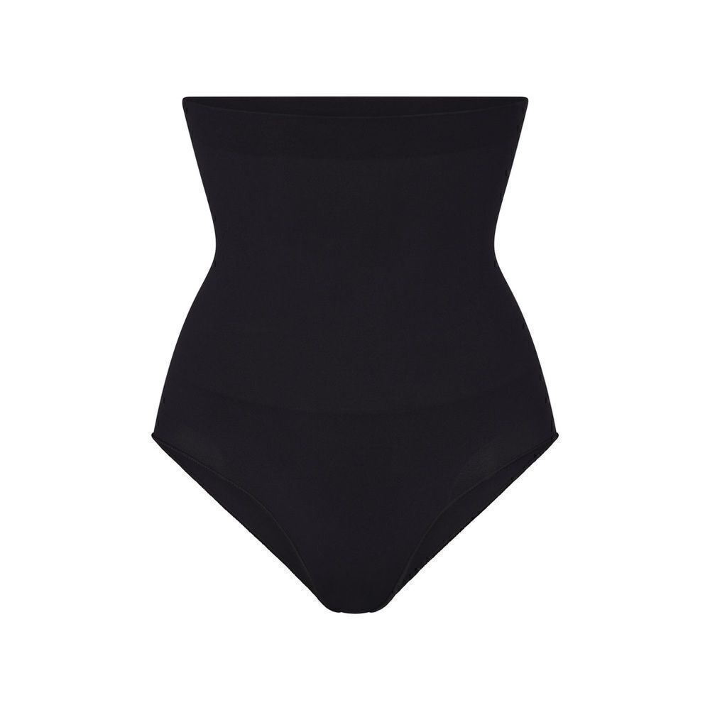 SKIMS NWT high-waisted brief core control in the color onyx in the size XXS